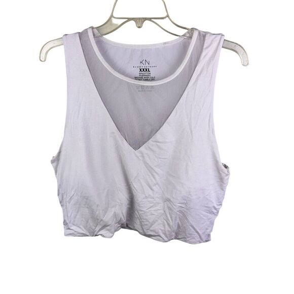 Klassy Network Women's White BRAMI Crop Tank Top Size XXXL - Picture 1 of 3